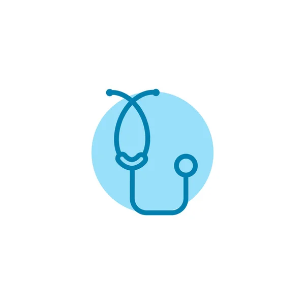 Illustration Vektorgrafik Des Stethoskop Symbols Fit Für Arzt Krankenschwester Diagnose — Stockvektor
