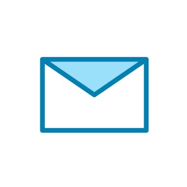 Zarf simgesinin İmaj Vektörü grafiği. Mektup, e-posta, yazışma, posta kutusu vs. için uygun.