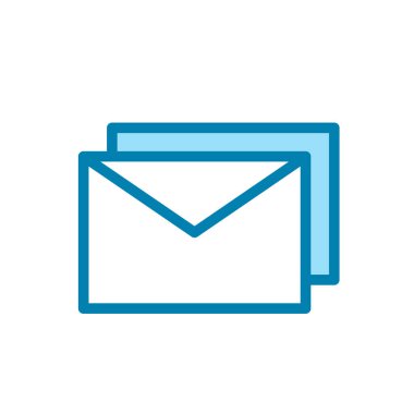 Zarf simgesinin İmaj Vektörü grafiği. Mektup, e-posta, yazışma, posta kutusu vs. için uygun.