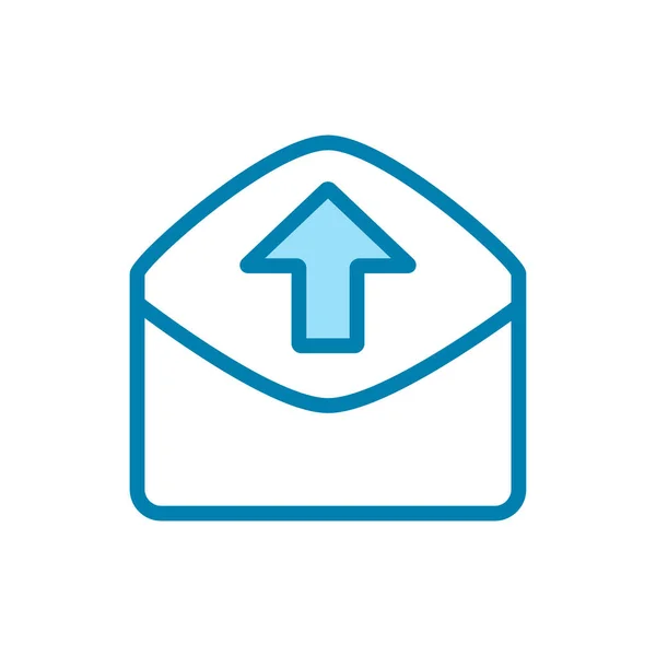 Ilustração Gráfico Vetorial Ícone Envelope Ajuste Para Carta Mail Correspondência — Vetor de Stock