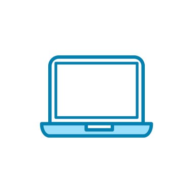 Dizüstü bilgisayar simgesinin İllüstrasyon Vektörü grafiği. Aygıt, elektronik, aygıt, ağ, iletişim vs. için uygun.