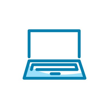 Dizüstü bilgisayar simgesinin İllüstrasyon Vektörü grafiği. Aygıt, elektronik, aygıt, ağ, iletişim vs. için uygun.