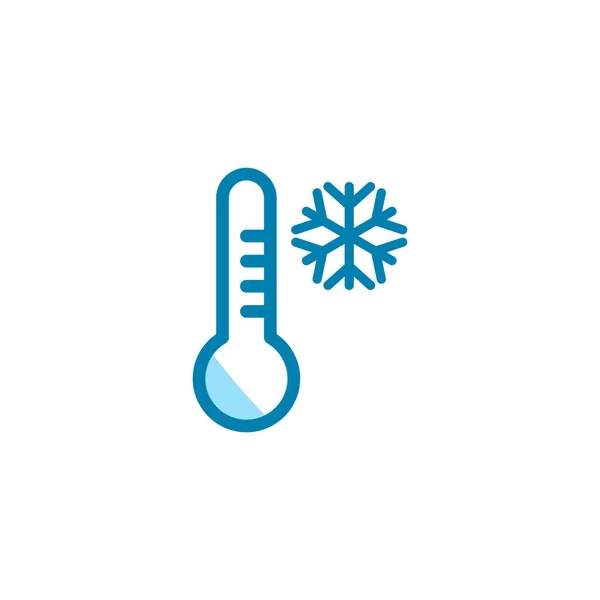 Ilustrační Vektorová Grafika Ikony Teploměru Přizpůsobit Teplotě Ročnímu Období Měření — Stockový vektor
