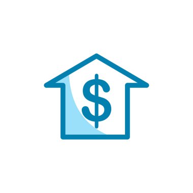 Banka binası ikonunun İmaj Vektörü grafiği. Yatırım, ödeme, finans, ticaret vs. için uygun.