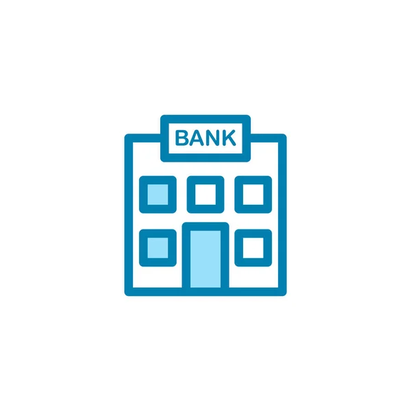Ilustração Gráfico Vetorial Ícone Edifício Banco Ajuste Para Investimento Pagamento — Vetor de Stock