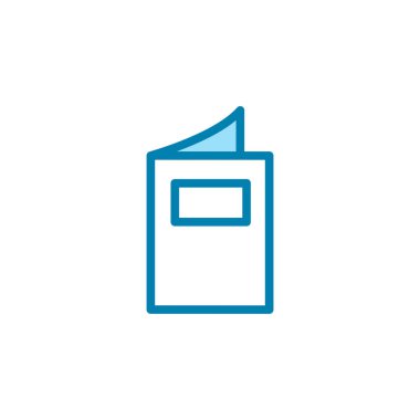 Kitap ikonunun İllüstrasyon Vektörü grafiği. Öğrenim, eğitim, edebiyat, öğrenim, kitapçı vs. için uygun.