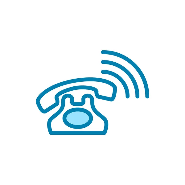 Illustratie Vectorgrafiek Van Telefoonpictogram Geschikt Voor Communicatie Contact Call Center — Stockvector