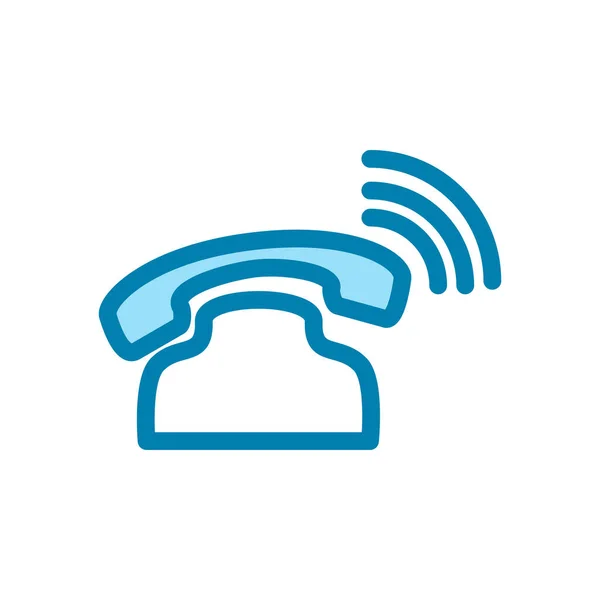 Illustratie Vectorgrafiek Van Telefoonpictogram Geschikt Voor Communicatie Contact Call Center — Stockvector