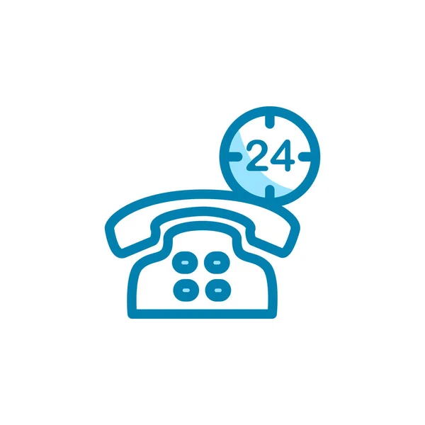 Illustration Vector Graphic Telephone Icon Fit Communication Contact Call Center — Stock Vector