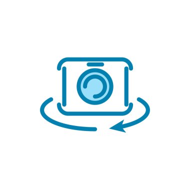 Fotoğraf ikonunun İllüstrasyon Vektörü grafiği. Stüdyo, fotoğraf, görüntü vs. için uygun.