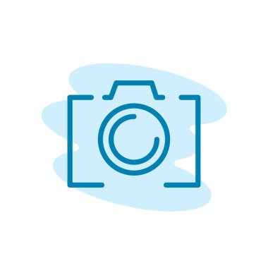 Fotoğraf ikonunun İllüstrasyon Vektörü grafiği. Stüdyo, fotoğraf, görüntü vs. için uygun.