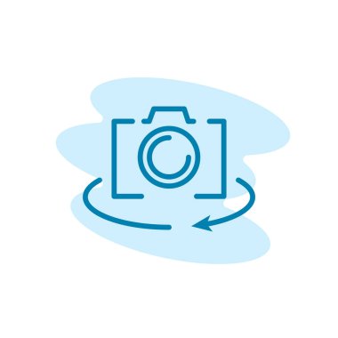 Fotoğraf ikonunun İllüstrasyon Vektörü grafiği. Stüdyo, fotoğraf, görüntü vs. için uygun.