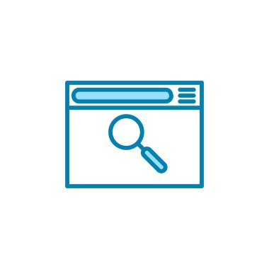 Tarayıcı simgesinin İllüstrasyon Vektörü grafiği. İnternet, uygulama, yazılım, uygulama vs. için uygun.