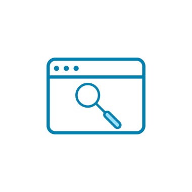 Tarayıcı simgesinin İllüstrasyon Vektörü grafiği. İnternet, uygulama, yazılım, uygulama vs. için uygun.