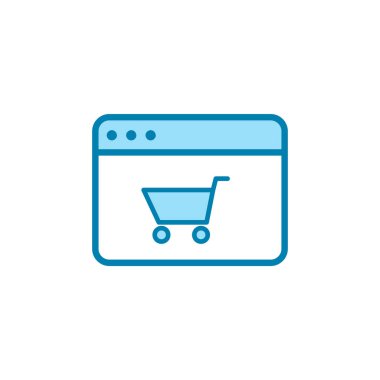 Tarayıcı simgesinin İllüstrasyon Vektörü grafiği. İnternet, uygulama, yazılım, uygulama vs. için uygun.