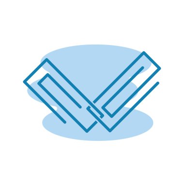 Kağıt ataç simgesinin illüstrasyon Vektörü grafiği. Belge, ofis, eklenti, not, kırtasiye, ileti, eklenti, dosya vb için uygun.