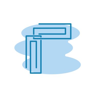 Kağıt ataç simgesinin illüstrasyon Vektörü grafiği. Belge, ofis, eklenti, not, kırtasiye, ileti, eklenti, dosya vb için uygun.