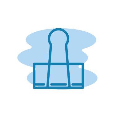 Kağıt ataç simgesinin illüstrasyon Vektörü grafiği. Belge, ofis, eklenti, not, kırtasiye, ileti, eklenti, dosya vb için uygun.