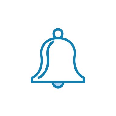 Çan simgesinin İllüstrasyon Vektörü grafiği. Ses, işaret, alarm, çağrı, uyarı, basit tasarım, kapı zili, sinyal, nesne, bildirim, anımsatma, ton vs. için uyar.