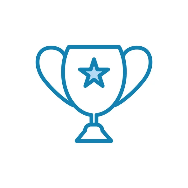 Illustration Vector Graphic Trophy Cup Icon Fit Champion Reward Award — Stock Vector