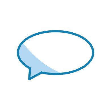 Kabarcık konuşma ikonunun İllüstrasyon Vektörü grafiği. Sohbet, sohbet, tartışma, diyalog vs. için uygun.