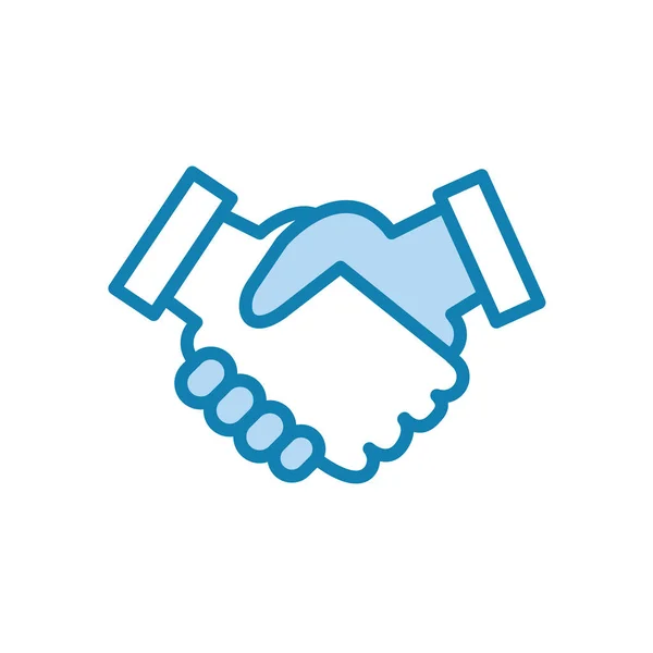 Illustration Vector Graphic Hand Shake Icon Fit Partnership Deal Friendship — Stock Vector