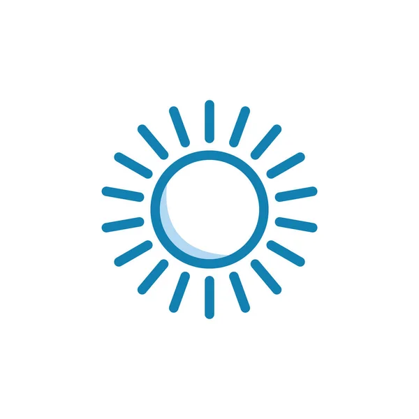 Illustration Vector Graphic Sun Icon Fit Weather Sunrise Climate Etc — Stock Vector