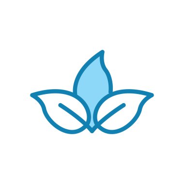 Yaprak ikonunun İllüstrasyon Vektörü grafiği. Ağaca uygun, bitkisel, ekoloji, taze vs..