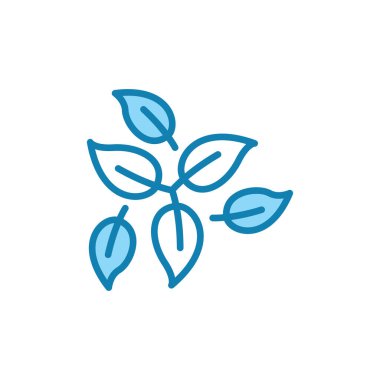 Yaprak ikonunun İllüstrasyon Vektörü grafiği. Ağaca uygun, bitkisel, ekoloji, taze vs..