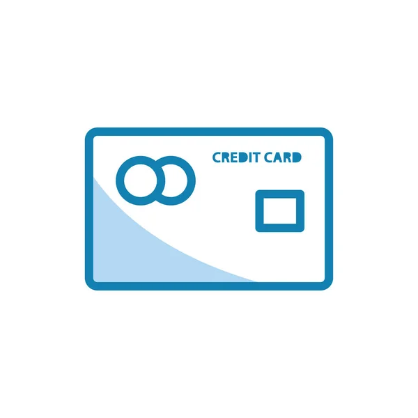 Kredi Kartı Ikonunun Görsel Vektör Grafiği Ödeme Satın Alma Ödeme — Stok Vektör