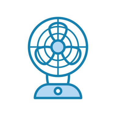 Hayran simgesinin İllüstrasyon Vektörü grafiği. Hava akımı, soğutma, elektrik vs. için uygun.