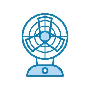 Hayran simgesinin İllüstrasyon Vektörü grafiği. Hava akımı, soğutma, elektrik vs. için uygun.