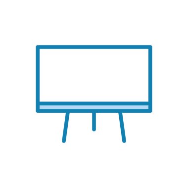 Kara tahta simgesinin İllüstrasyon Vektörü grafiği. Sınıf için uygun, çalışma, öğrenme, öğretim, ders vs..