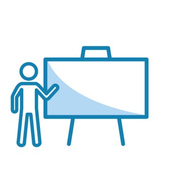 Kara tahta simgesinin İllüstrasyon Vektörü grafiği. Sınıf için uygun, çalışma, öğrenme, öğretim, ders vs..