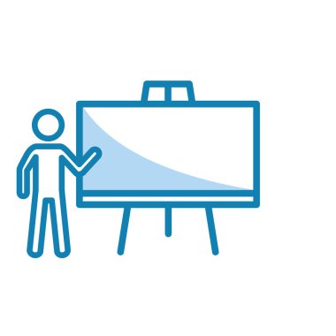 Kara tahta simgesinin İllüstrasyon Vektörü grafiği. Sınıf için uygun, çalışma, öğrenme, öğretim, ders vs..