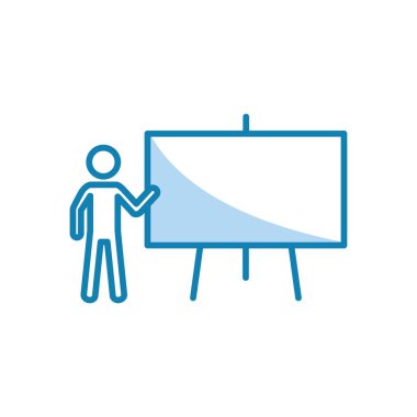 Kara tahta simgesinin İllüstrasyon Vektörü grafiği. Sınıf için uygun, çalışma, öğrenme, öğretim, ders vs..