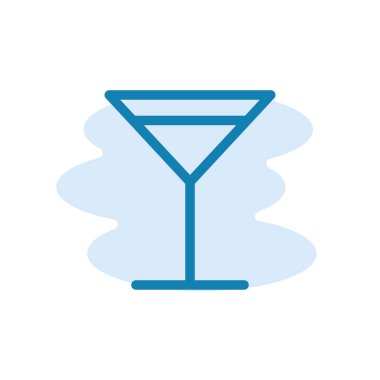 Şarap kadehi ikonunun illüstrasyon vektörü çizimi. İçki, alkol, kutlama vesaire için uygun..