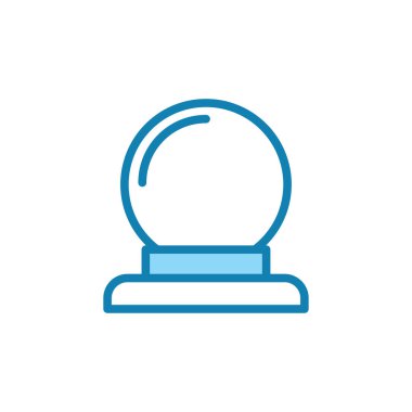 Sihirli top ikonunun illüstrasyon vektörü grafiği. Sihirbaz, servet, kehanet vesaire için uygun..