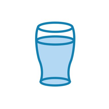 Cam su ikonunun görüntü vektörü grafiği. Temizlik, konteynır, tazelik vesaire için uygun.