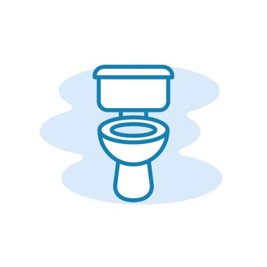 WC 'nin illüstrasyon vektörü grafiği, hijyenik ikon. Bilgi, umumi, tuvalet vs. için uygun.