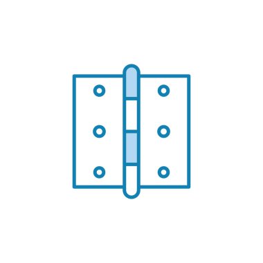 Menteşe simgesinin resimleme vektörü grafiği. Kapı onarımı, mekanizma, mobilya vs. için uygun.