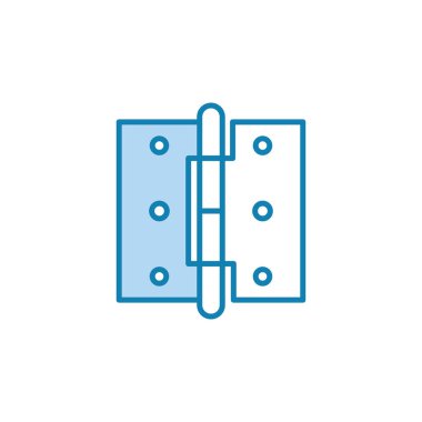 Menteşe simgesinin resimleme vektörü grafiği. Kapı onarımı, mekanizma, mobilya vs. için uygun.