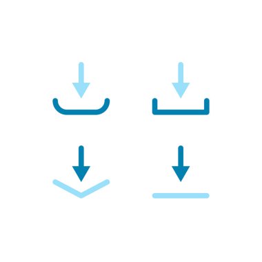 İndirme simgesinin Çizim Vektörü grafiği. Web sitesi, teknoloji, internet vs. için uygun.