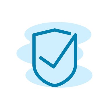 Kalkan simgesinin İmaj Vektörü grafiği. Korunmaya uygun, güvenli, savunma, anti virüs vs..