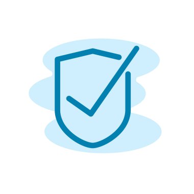 Kalkan simgesinin İmaj Vektörü grafiği. Korunmaya uygun, güvenli, savunma, anti virüs vs..