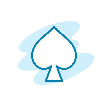 Kumar ikonunun illüstrasyon vektörü. Kumarbaz için uygun, boş zaman, şanslı, oyun vs..