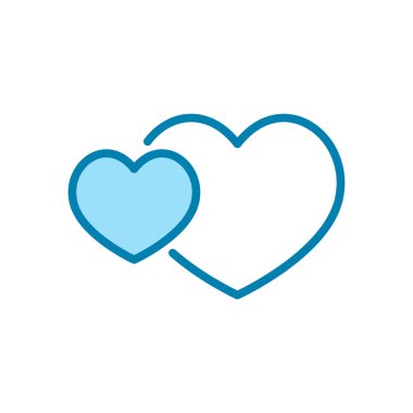 aşk simgesi, logo tasarım şablonu vektörü