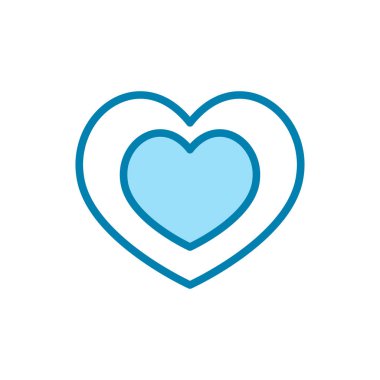 aşk simgesi, logo tasarım şablonu vektörü