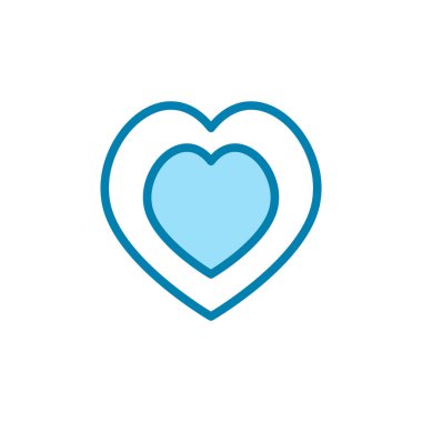 aşk simgesi, logo tasarım şablonu vektörü