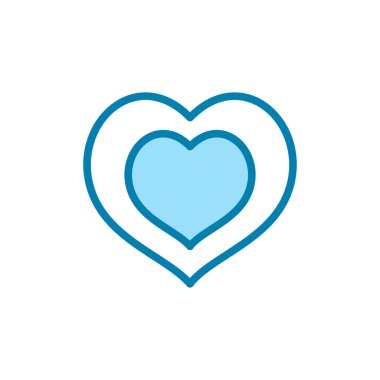 aşk simgesi, logo tasarım şablonu vektörü